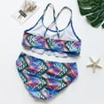 thumbnail image 3 of Cute Toddler Girls Ruffle One Piece Bathing Suit, 3 of 5