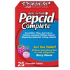 Pepcid Complete Dual-Action Antacid, Chewable Tablets, Berry Flavor, 25 Individually Sealed Packets