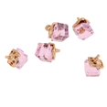 thumbnail image 1 of 5pcs Brillante Cristal Colgante de Collar Joyería de Estéreo Cuadrado Colgante Artesanal DIY para Ropas Rosado CUTICAT Square Bead Pendant, 1 of 7
