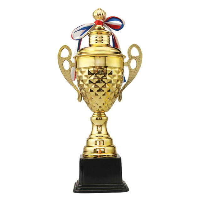 Metal Football Competitions Award Cup, First Place Reward Prize, Soccer Football 54cm