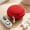Red, variant on Round Hard Shell Earphone Storage Case, Portable Anti-Press Cable Earbud Organizer Box with Zipper