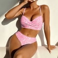 thumbnail image 5 of Levmjia Women's 3 Piece Swimsuit Set, Floral Print Tankini Top with High Waisted Swim Skirt & Bikini Bottoms, Nylon Spandex, Plus Size S-2XL, 5 of 7