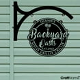 thumbnail image 3 of Craftnamesign Custom Backyard Oasis Metal Hanging Sign, Backyard Patio Outdoor Metal Wall Decor, 3 of 4