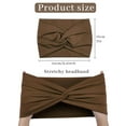thumbnail image 4 of 6Pcs Wide Headbands for Women Knotted No Slip Head Bands Soft Turban Headband Hair Accessories Boho African Head Wraps for Women Yoga Workout, 4 of 6