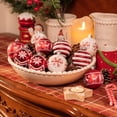 thumbnail image 3 of Juego de 24 esferas de 6 cm para árbol de Navidad, bolas plateadas de colores rojo y blanco, adornos colgantes para árbol de Navidad, decoración para fiestas de Año Nuevo, 3 of 4