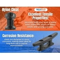 thumbnail image 4 of SEAFLO 4" Boat Cleat Black Nylon Dock Cleat Kayak Cleat(4", 2-Pack), 4 of 6