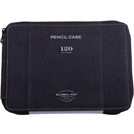 Material Box - Global Art Materials Canvas Pencil Case Black Capacity 120