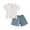 Light Blue, variant on Coerni Toddler Baby Boys Clothes Set Button-Down Shirt Tops cotton Linen Shorts Summer Outfit School 𝐔niform Girl 2PCS Clothing