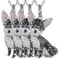 thumbnail image 1 of Collar y dije DogNeck03 4Pzas Chihuahua/Circonia Negro Metal High Monaco, 1 of 4