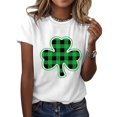 thumbnail image 5 of Baqcunre T Shirts for Women,Casual St. Patrick's Day Print Top Short Sleeve Round Neck T-shirt Top,St. Patrick's Day Shirts for Women Womens Tops,Graphic Tees for Women White S-XXL, 5 of 7