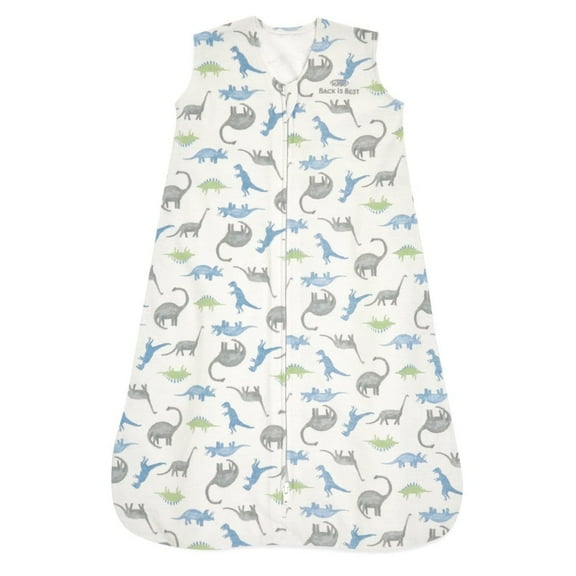 HALO SleepSack Wearable Blanket, 100% Cotton, Watercolor Dinos, Boys, Medium, 6-12 Months