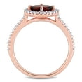 thumbnail image 4 of Everly Women's Garnet 10K Rose Gold Engagement Ring, 4 of 7