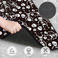 thumbnail image 3 of Yiaed Skeleton Print Carpet Floor Mats for Cars, Auto Accessories Front & Rear Car Floor Mats Car Floor Foot Mat Sets of 4 Pieces, 3 of 7