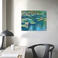thumbnail image 4 of Nawypu Monet Canvas Wall Art - Water Lilies Poster - Landscape  Reproduction - Monet Prints - Modern Impressionist Art Poster for Living Room, Bedroom, Office, 4 of 5