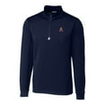 thumbnail image 2 of Men's Cutter & Buck Navy Auburn Tigers Big & Tall Traverse Stretch Quarter-Zip Pullover Top, 2 of 3