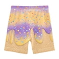 thumbnail image 4 of joogoo Ice Cream Purple Girls Lined Shorts Bike Dance Bottoms 6T, 4 of 7