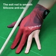 thumbnail image 5 of Breathable Billiards Gloves Enhanced Grip Left Right Hand Wear-resistant Anti-slip Stable Pole Billiards Gloves-Left Hand,Wine Red, 5 of 8