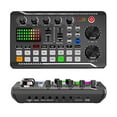 thumbnail image 1 of Audio Mixer and Voice Changer Sound Board with Live Sound Card for Streaming Podcasting and Gaming, 1 of 9