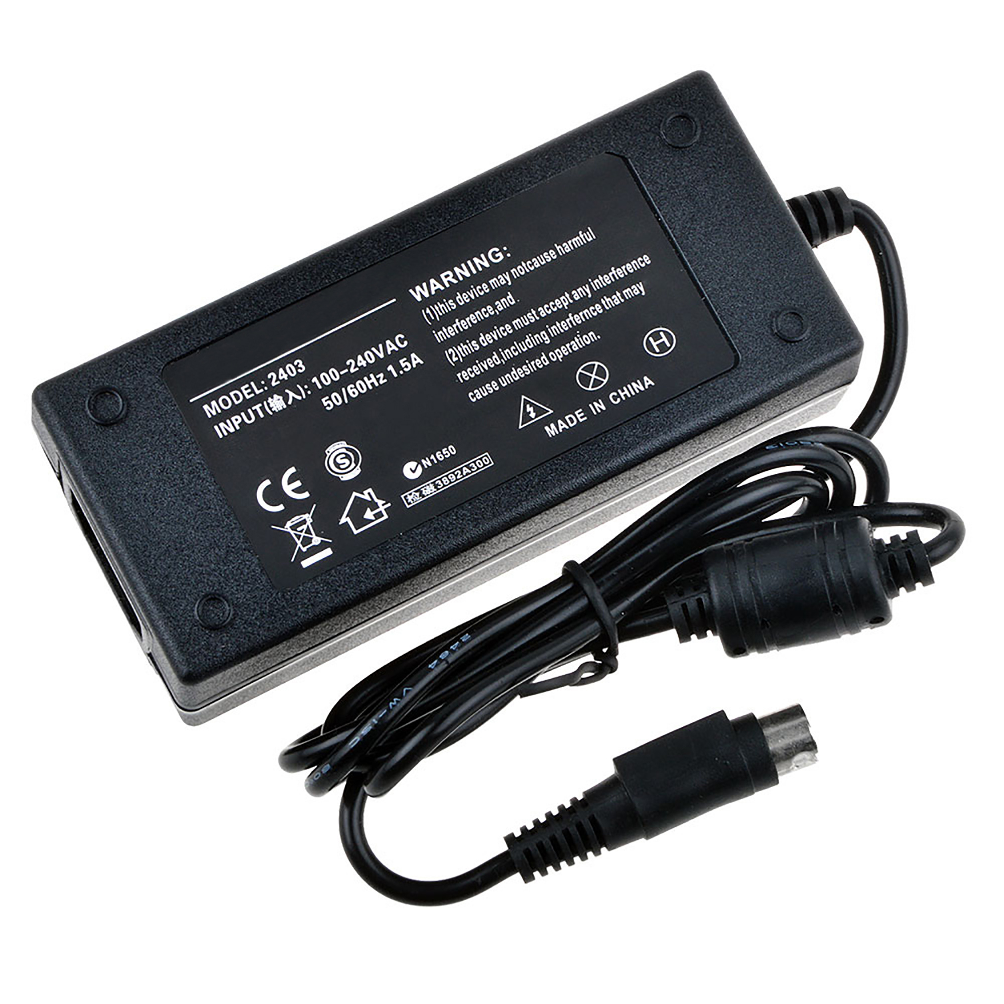 PKPOWER 4-Pin AC DC Adapter For StarTech SATDOCK4U3E SATDOCK4U3RE SDOCK4U33 S3540BU33E SAT35401U 4 Bay eSATA USB 3.0 to SATA HD Docking Station Hard Disk Drive Enclosure HDD Star Tech Power Supply - image 4 of 5