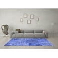 thumbnail image 3 of Ahgly Company Indoor Round Patchwork Blue Transitional Area Rugs, 8' Round, 3 of 4