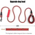 thumbnail image 4 of Rope Dog Lead, 6 Ft Double Soft Padded Handle Dog Leash, Highly Reflective Dog Lead Threads For Puppy And Medium Large, 4 of 5