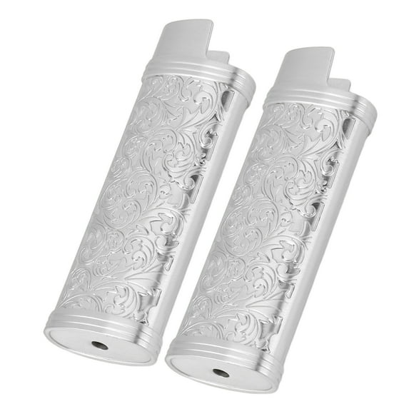 Funda De Metal Para Encendedor Con Funda Para Encendedor BIC J6 De Tamaño Completo. Mejora El Estilo De Tu Encendedor Con Esta Funda Protectora única Con Un Patrón Botánico