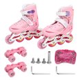 thumbnail image 2 of Patines para niños, patines para niños de 31 a 34, patines en línea, patines de una sola fila, rendimiento finamente ajustado, 2 of 14