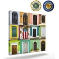 thumbnail image 2 of Square Canvas Wall Art for Bedroom Bathroom Old San Juan Puerto Rico Picture Print Painting Artwork for Living Room,Kitchen,Office,Stretched and Framed 16"x16", 2 of 6