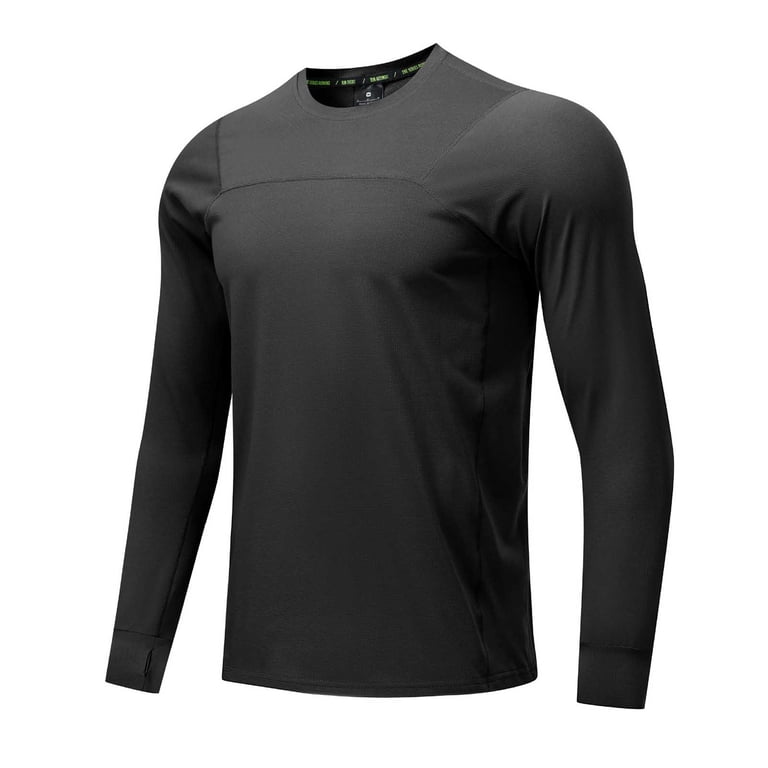 ZVNAΖH Mens Long Sleeve T Shirts with Thumb Holes Light Weight