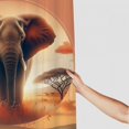 thumbnail image 3 of Orinice African Elephant Savanna Sunset Bathroom Decor Set - Colorful Luxurious Polyester Fabric Shower Curtain with Hooks 60x72, 3 of 7
