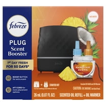 Febreze PLUG Scent Booster Starter Kit, Oil Diffuser   HawAloha Refill