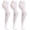 White, variant on Womens Girls Solid Color Comfortable Convertible Ballet Tights 1-3 Pairs Pack