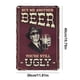 thumbnail image 5 of Vintage Metal Hombre Bebiendo Lata Pintura Hierro Rectangular 30x40cm, 5 of 9