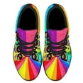 thumbnail image 2 of Unisex Fashion Rainbow Shoes, LGBT Sneakers for Men Women, Lightweight Breathable Running Walking Shoes Black Size 8.5, 2 of 7