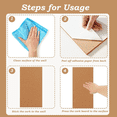 thumbnail image 3 of 3 Set Cork Board Bulletin Board, Small Rectangular Pin Board for Wall, Self-Adhesive Cork Board for Office,3 set x corkboard, 3 of 6