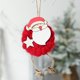 thumbnail image 1 of Adornos navideños Adorno para árbol de Navidad hecho de madera Adecuado para colgar muñecos de nieve de edad avanzada en habitaciones Salas de estar Exhibición Decoración para árbol de Navidad Decorac, 1 of 6