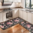 thumbnail image 3 of Kitchen Rugs Sets Of 2,Pioneer Flower Floral Print Pattern Anti Fatigue Kitchen Mat Rugs Non Slip Washable,Decorative Kitchen Floor Mats for Kitchen,Sink,Laundry,17"x47"+17"x47", 3 of 5