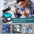 thumbnail image 2 of Estación de Soldadura Inalámbrica Compatible con Batería Ma*kita de 18V, Soldador Eléctrico Portátil con Puertos USB y Type C, Kit de Soldador de Temperatura Ajustable para Bricolaje, Reparación d..., 2 of 7