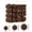 Brown, variant on YIKA 46 Pcs Velvet Christmas Balls Flocked Christmas Tree Ornaments Plastic Balls Xmas Decorative Hanging Ornaments Christmas Tree Decoration