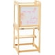 thumbnail image 1 of Torre de Aprendizaje Montessori 3 en 1 Bluelander, Taburete Auxiliar, Escalón de Madera, 1 of 5