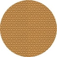 thumbnail image 1 of Ahgly Company Machine Washable Indoor Round Transitional Beer Orange Area Rugs, 5' Round, 1 of 7