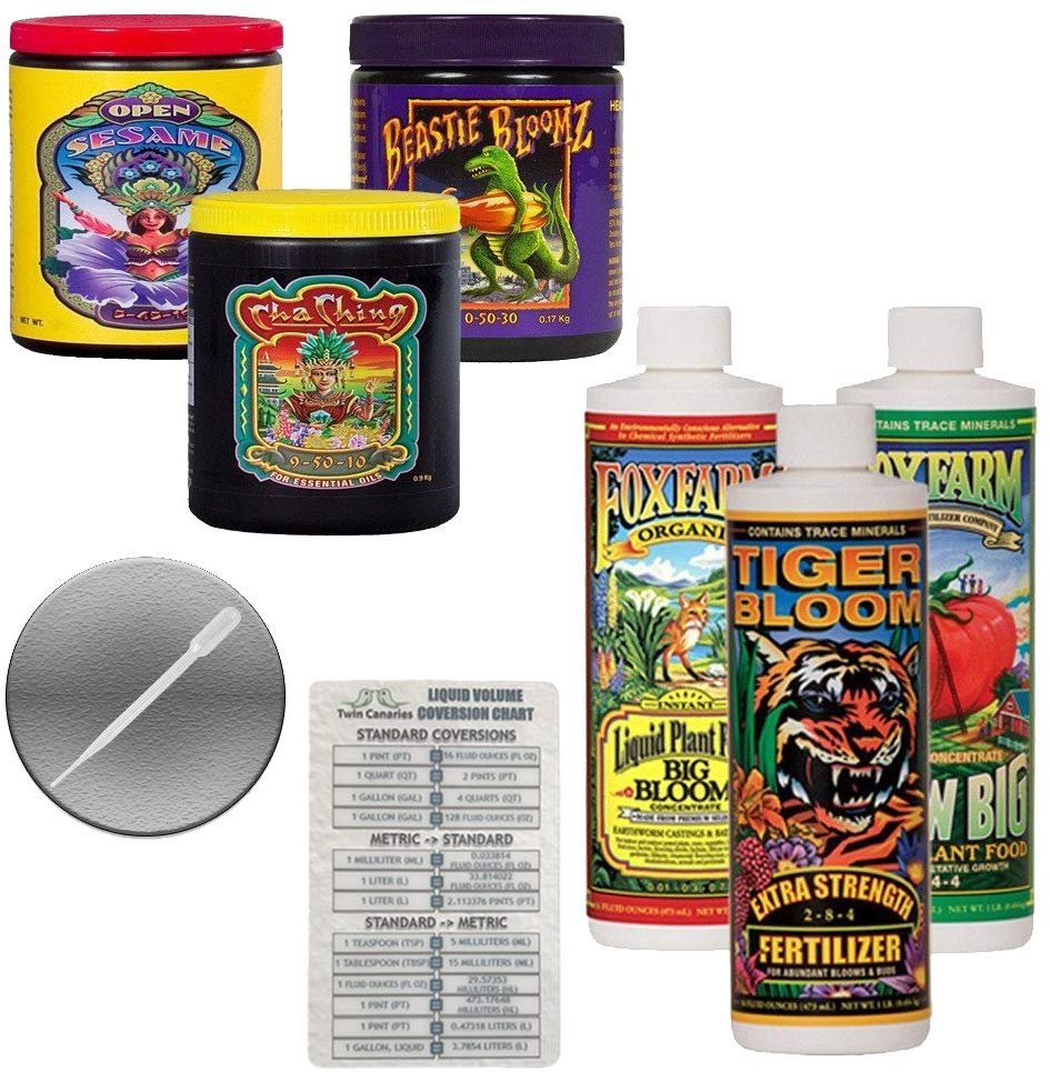 FoxFarm Nutrient Package Bundle Big Bloom, Tiger Bloom, Grow Big, Cha