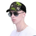 thumbnail image 4 of Disketp Dinosaur Skeleton Print Trucker Hat Men Women - Mesh Baseball SnapBack Cap, 4 of 7