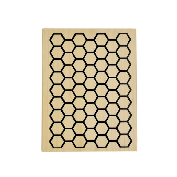 Recollections Honeycomb Wood Stamp, 6 Pack