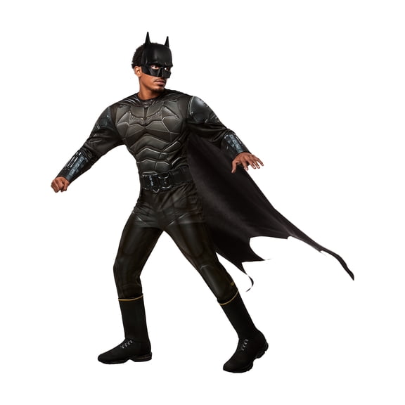 The Batman: Batman Deluxe Costume for Men by Rubies, Standard
