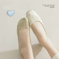 thumbnail image 2 of 5 Pairs Women No Show Mesh Panel Socks Low Cut Stretch Cotton Liner Non-Slip Design for Ballet Flats and Loafers - 5 pcs-E, 2 of 7