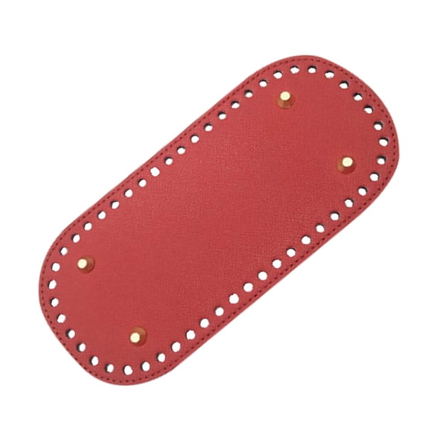 Jumpingount Bolso Accesorio PU Cuero Elíptico DIY Chiasmal Patrón Monedero Pad Ropa, zapatos y accesorios Miscelánea rojo