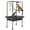 SY-252 Silver Black, variant on 64" Birdcage Stand & Play Center with Perches & Ladders - Indoor/Outdoor Bird Playground with Rotating Ring, Removable Tray & Lockable Casters for Macaw & Parakeet