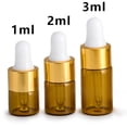 thumbnail image 4 of Langgg Small Dropper Bottles with Glass Eye Dropper Sample Vial for Essential Oils White 3ml, 4 of 8