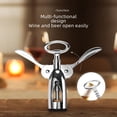 thumbnail image 3 of Multifunctional Portable Wine & Beer Opener - Lightweight Compact Design for Home, Parties, Camping | Easy-to-Use, Durable & Safe Corkscrew Tool | Ideal Gift for Wine Enthusiasts | Model 8807 Round, 3 of 5